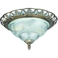 Searchlight - Flush - Unterputz 2 Licht Antik Messing mit Milchglas Diffusor, E14 Searchlight - Flush - Unterputz 2 Licht Antik Messing mit Milchglas Diffusor, E14 von SEARCHLIGHT