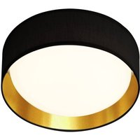 Searchlight - Gianna - Integrierte led 1 Light Flush Deckenleuchte Weiß, Schwarz, Gold von SEARCHLIGHT
