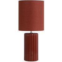 Searchlight Groove 1-flammige Tischlampe, gebranntes Orange mit passendem Schirm Searchlight Groove 1-flammige Tischlampe, gebranntes Orange mit passendem Schirm von SEARCHLIGHT