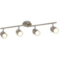 Samson - 4 Licht Badezimmer Deckenstrahler Bar Satin Silber IP44, GU10 - Searchlight von SEARCHLIGHT