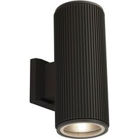 Searchlight - Suchscheinwerfer Outdoor Up Down Wall Veranda Licht - Schwarz mit klarem Glas von SEARCHLIGHT