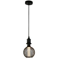 Searchlight Wire Mesh Effekt Globe Lampe Schwarz Metall Searchlight Wire Mesh Effekt Globe Lampe Schwarz Metall von SEARCHLIGHT