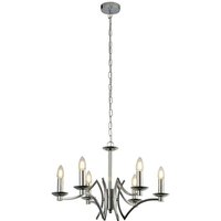 Searchlight - Suchscheinwerfer Ascot 6 Light Pendant Chrome von SEARCHLIGHT