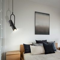 Searchlight - Decken Hänge Lampe Wohn Zimmer Schein Werfer Design Pendel Leuchte schwarz von SEARCHLIGHT