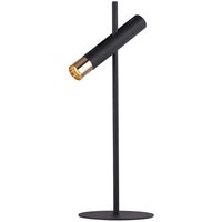 Tischlampe Stehleuchte Wohnzimmerlampe Spot beweglich schwarz gold LED H 50,5cm von SEARCHLIGHT