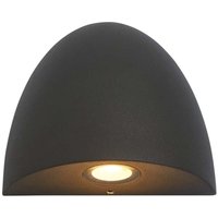 Wandlampe Wandleuchte Außenlampe led Fassadenleuchte Gartenlampe schwarz h 10 cm von SEARCHLIGHT