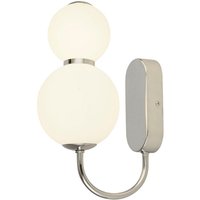 Wandlampe Wandleuchte Flurlampe Glas weiß led Wohnzimmerlampe dimmbar h 28cm Wandlampe Wandleuchte Flurlampe Glas weiß led Wohnzimmerlampe dimmbar h 28cm von SEARCHLIGHT
