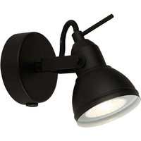 Searchlight - Wandleuchte Wandlampe Spotleuchte Metall Schwarz Strahler Schlafzimmerlampe von SEARCHLIGHT