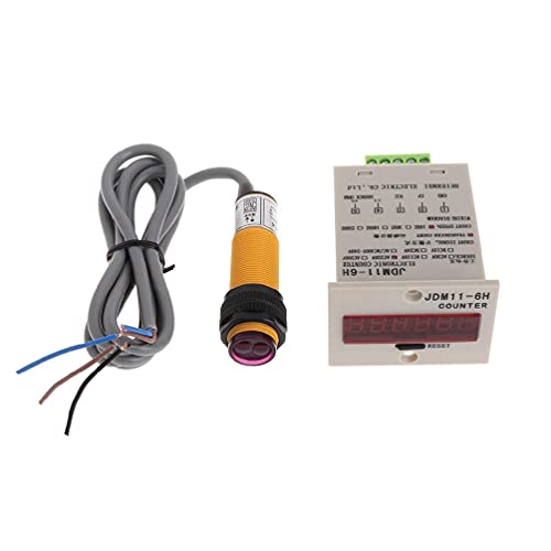 6-stellige LED Anzeige 1–999999 Zähler Verstellbarer NPN Lichtschrankenschalter Fotoelektrischer Sensorschalter Reflektor Verkehrszähler Sensor Digitaler Automatischer Digitaler Zähler 0–999999 6-stellige LED Anzeige 1–999999 Zähler Verstellbarer NPN Lichtschrankenschalter Fotoelektrischer Sensorschalter Reflektor Verkehrszähler Sensor Digitaler Automatischer Digitaler Zähler 0–999999 von SEARUB