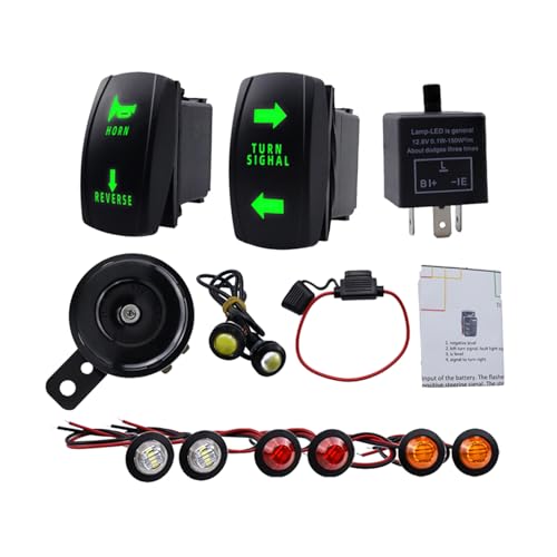Universal Blinker Kit Mit Hupe Rückfahrwarnlicht Blinkrelais Sicherungsdraht Geeignet Für UTV ATV Golf SXS Universal Blinker Kit Mit Hupe Rückfahrwarnlicht Blinkrelais Sicherungsdraht Geeignet Für UTV ATV Golf SXS von SEARUB