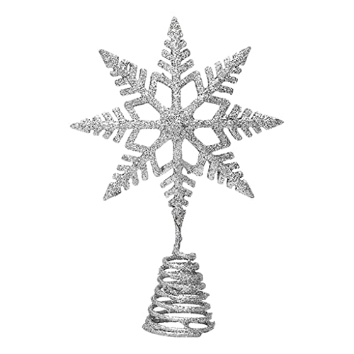Weihnachtsbaumspitze Stern Schneeflocke Gold Silber Rot Glitzer Für Weihnachtsbaum Weihnachtsbaumspitze Stern von SEARUB
