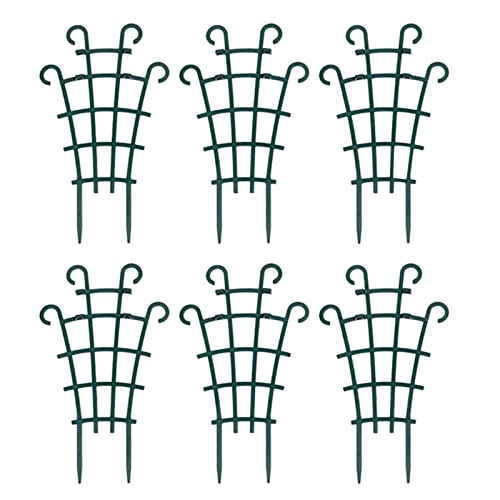 6 Stück dekoratives fächerförmiges Garten-Rankgitter für Klettertöpfe, Outdoor-Gestelle, gute und konstruktive Konstruktion von SEAYACK