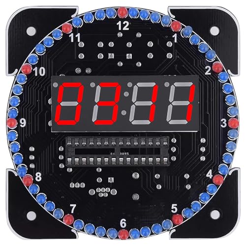 Elektronisches Löt-Projekt-Set, Zeit- und Temperaturanzeige, ideal für Bildungs- und Heimwerker-Enthusiasten, elektronisches Uhren-Set Elektronisches Löt-Projekt-Set, Zeit- und Temperaturanzeige, ideal für Bildungs- und Heimwerker-Enthusiasten, elektronisches Uhren-Set von SEAYACK