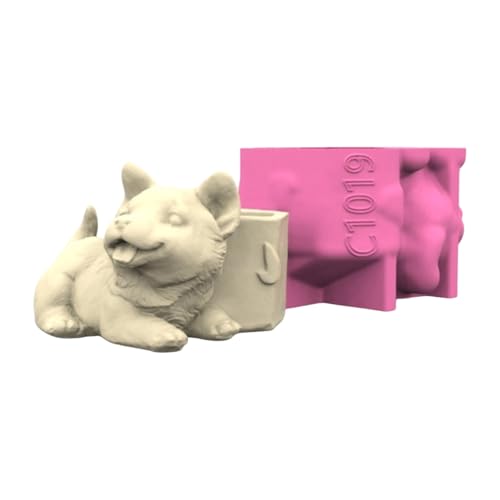 Handgefertigtes Silikon in Hundeform für einzigartige Blumentöpfe, stabiles Zementputz-Gusswerkzeug, Heimdekoration, täglicher Gebrauch, kreative Stifthalter-Designs Handgefertigtes Silikon in Hundeform für einzigartige Blumentöpfe, stabiles Zementputz-Gusswerkzeug, Heimdekoration, täglicher Gebrauch, kreative Stifthalter-Designs von SEAYACK