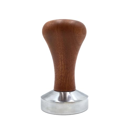 Holzgriff Espresso Kaffee Tamper Kaffee Pulver Hammer Lebensmittelqualität Metall Kaffee Verteiler Nivellierwerkzeug Einfach zu bedienen von SEAYACK