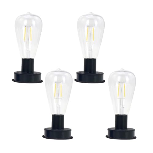 SEAYACK Solarlichtzubehör LED Lampen Für Gartenlicht Wetterfestes Design Mit Solarladebereich Und Filamentlampen von SEAYACK