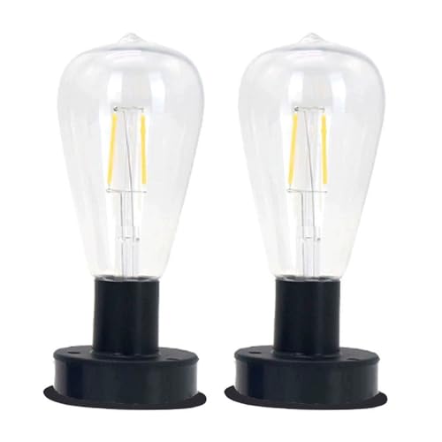 SEAYACK Solarlichtzubehör LED Lampen Für Gartenlicht Wetterfestes Design Mit Solarladebereich Und Filamentlampen von SEAYACK