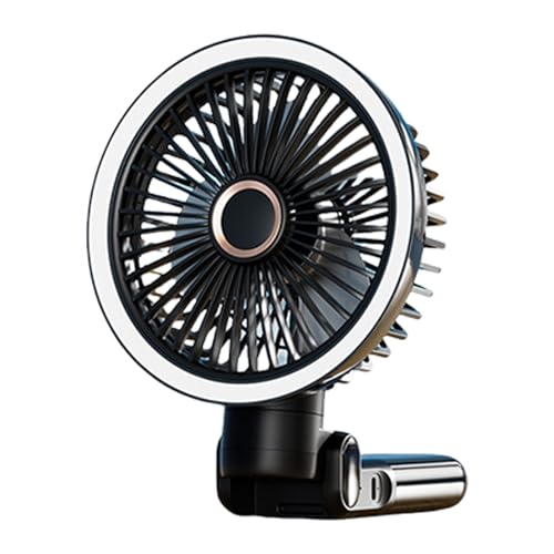 SEAYACK Wiederaufladbarer Ventilator zum Anklippen, USB-betrieben, faltbar, Kühlung mit LED-Nachtlicht, 3 Geschwindigkeiten, leises Öffnen SEAYACK Wiederaufladbarer Ventilator zum Anklippen, USB-betrieben, faltbar, Kühlung mit LED-Nachtlicht, 3 Geschwindigkeiten, leises Öffnen von SEAYACK