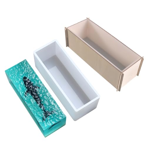Silikonform-Set mit Ständer, groß, rechteckig, Bastelformen, Silikonformen, geeignet zum Backen und Silikonform-Set mit Ständer, groß, rechteckig, Bastelformen, Silikonformen, geeignet zum Backen und von SEAYACK