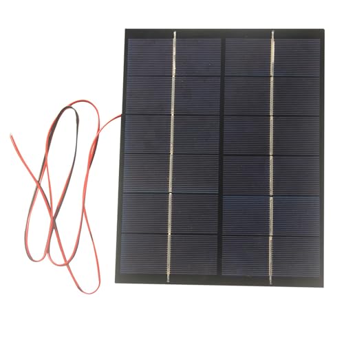 Solarpanel mit Draht, 6 V/12 V, 5,2 W/5 W, tropfende Klebstoffplatte, polykristallines Siliziumplatten-Systemmodul, Solar mit Draht von SEAYACK