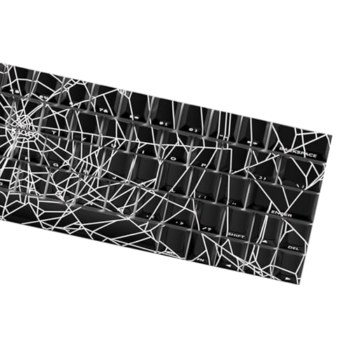 Spiders Web Keycap Set Original PBTs 64/74Keys Side Graveds Translucents Keycaps for Gaming von SEAYACK