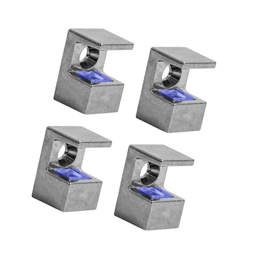 Stabile Glasklemmen aus Zinklegierung, 4 Stück, verstellbare Designs für 10 bis 12 mm Dicke, geeignet für verschiedene Wohnstile Stabile Glasklemmen aus Zinklegierung, 4 Stück, verstellbare Designs für 10 bis 12 mm Dicke, geeignet für verschiedene Wohnstile von SEAYACK
