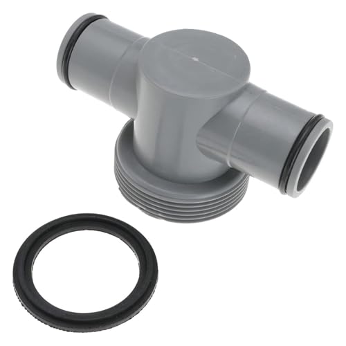 T-förmiger Poolschlauchadapter, Reinigungsgeräteanschluss für einfache Installation und auslaufsichere Anschlussverschraubung von SEAYACK