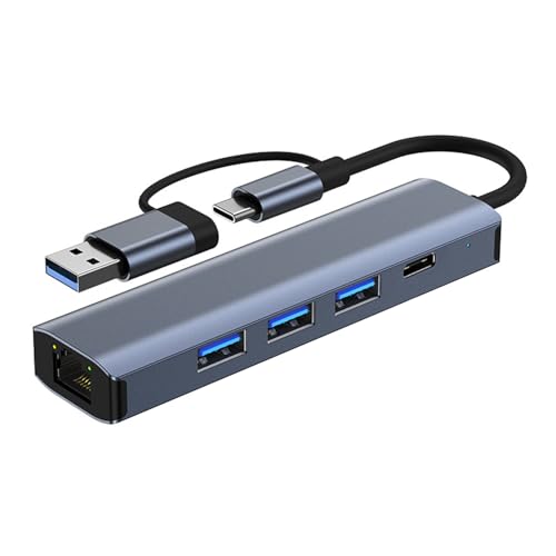 USB C Adapter Multiport Adapter Typ C USB 3.0 Datenübertragung 100Mbps/1000Mbps Ethernet RJ45 Dockingstation für Laptop Reise Ethernet Anschlüsse USB C Adapter Multiport Adapter Typ C USB 3.0 Datenübertragung 100Mbps/1000Mbps Ethernet RJ45 Dockingstation für Laptop Reise Ethernet Anschlüsse von SEAYACK