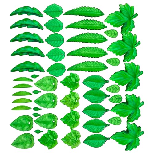 Verschiedene Acrylblatt Charms Basteln Perlen Mehrere Designoptionen Clear Green Craft Accessoires Für Schmuck Die Grüne Blattanhänger Für Schmuck Machen von SEAYACK