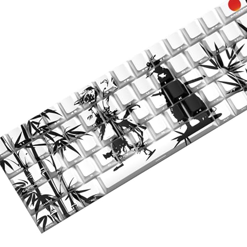 Wuxia Styles Keycap Set PBTs Original 64/74Keys Side Graveds Translucents Keycaps for Gamin Wuxia Styles Keycap Set PBTs Original 64/74Keys Side Graveds Translucents Keycaps for Gamin von SEAYACK
