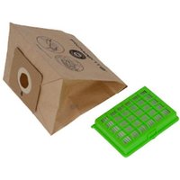 Ersatzteil - 6er Pack Papier-Staubsaugerbeutel und 1 HEPA-Filter - - moulinex, rowenta, tefal von SEB