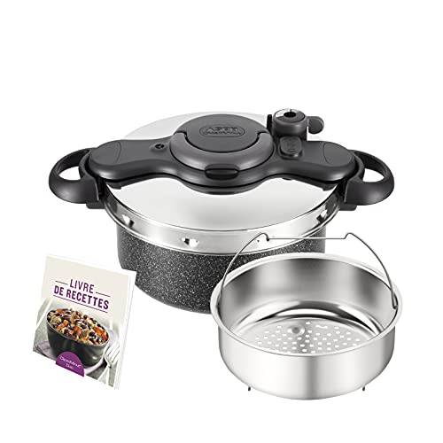 Seb Clipsominut'Ultra Resist Schnellkochtopf, Steinoptik, 5 l + Rezeptbuch, Schnellkochtopf, Induktion, Steineffekt, einfache Verwendung P4705105 Seb Clipsominut'Ultra Resist Schnellkochtopf, Steinoptik, 5 l + Rezeptbuch, Schnellkochtopf, Induktion, Steineffekt, einfache Verwendung P4705105 von SEB