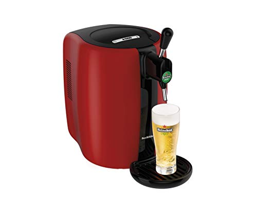 SEB Beertender Bierzapfanlage, für Biermaschine, 5 l, Temperaturanzeige, rot, 70 W, VB310510 von SEB