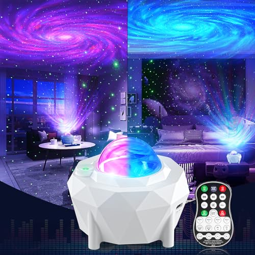 LED Sternenhimmel Projektor, Nachtlicht Galaxy Sternlichtprojektor mit Bluetooth und Fernbedienung, Sternenlicht mit Timer Remote Bluetooth Lautsprecher für Kinder,Erwachsene, Geburtztag Geschenke von SEBRUANC