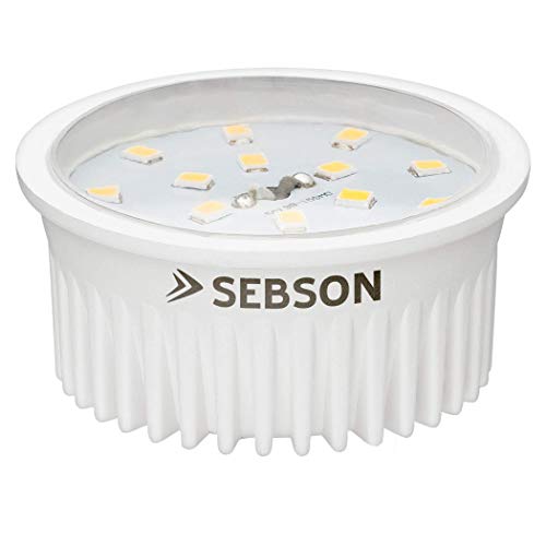 SEBSON® LED Modul 5W ultra flach ø50x26mm für Einbaustrahler, warmweiß 3000K, 400lm, 230V, ersetzt GU10 MR16 Leuchtmittel von SEBSON