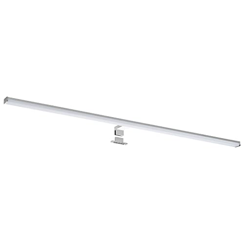 SEBSON® LED Spiegelleuchte 120cm Bad IP44 - Aufbauleuchte + Klemmleuchte, neutralweiß 4000K 15W 1500lm Aluminium - Schminklicht, Spiegellampe 1200x98x44mm von SEBSON