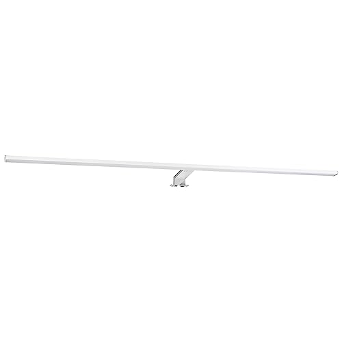 SEBSON® LED Spiegelleuchte 120cm mit Schalter - Bad IP44 neutralweiß 4000K 15W 1300lm - Aufbauleuchte Spiegelschrank Beleuchtung - Badezimmer Schminklicht von SEBSON