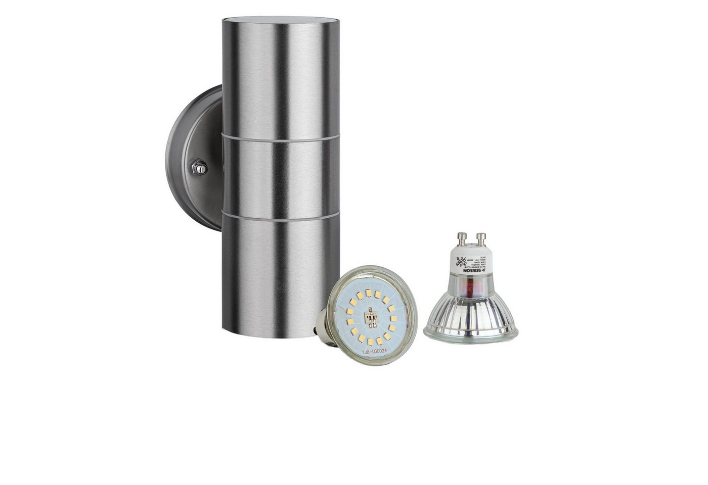 SEBSON Außen-Wandleuchte LED Außenleuchte IP44 inkl. 2x GU10 LED Lampe 3,5W 300lm kaltweiß, Kaltweiß, inkl. LED Leuchtmittel SEBSON Außen-Wandleuchte LED Außenleuchte IP44 inkl. 2x GU10 LED Lampe 3,5W 300lm kaltweiß, Kaltweiß, inkl. LED Leuchtmittel von SEBSON