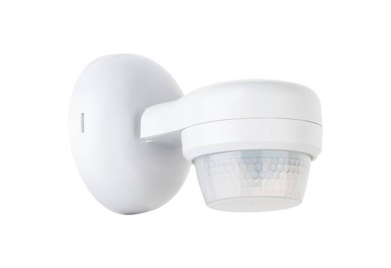 SEBSON Bewegungsmelder Bewegungssensor Außen IP65 Aufputz, Erfassungswinkel 360° LED geeignet, (1-St), LED geeignet, IP65, programmierbar, schwenkbar, 360° von SEBSON