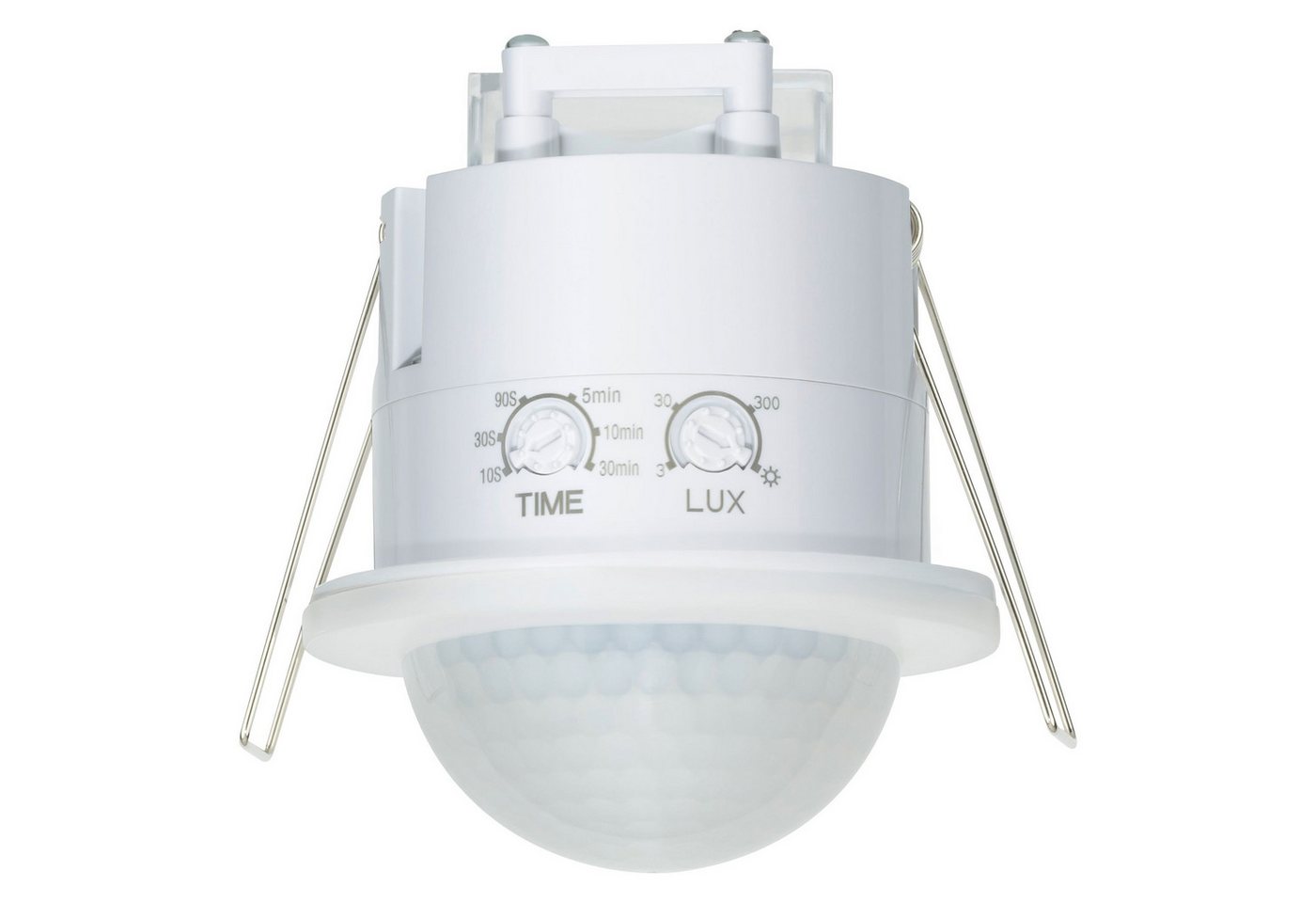 SEBSON Bewegungsmelder Präsenzmelder Unterputz Decke Außen IP54 360° Sensor 20m Reichweite, (1-St), Innen und Außen geeignet, programmierbar, LED geeignet 600W, 3 Draht von SEBSON