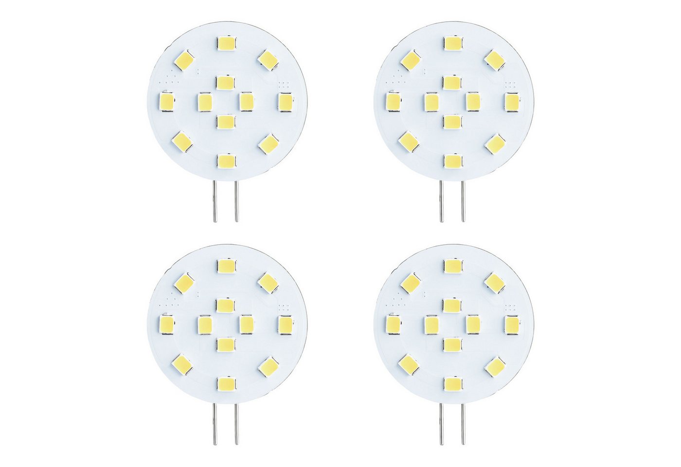 SEBSON LED-Leuchtmittel LED Lampe G4 2.5W - GU4 Stiftsockel 12V DC, Leuchtmittel - 4er Pack von SEBSON