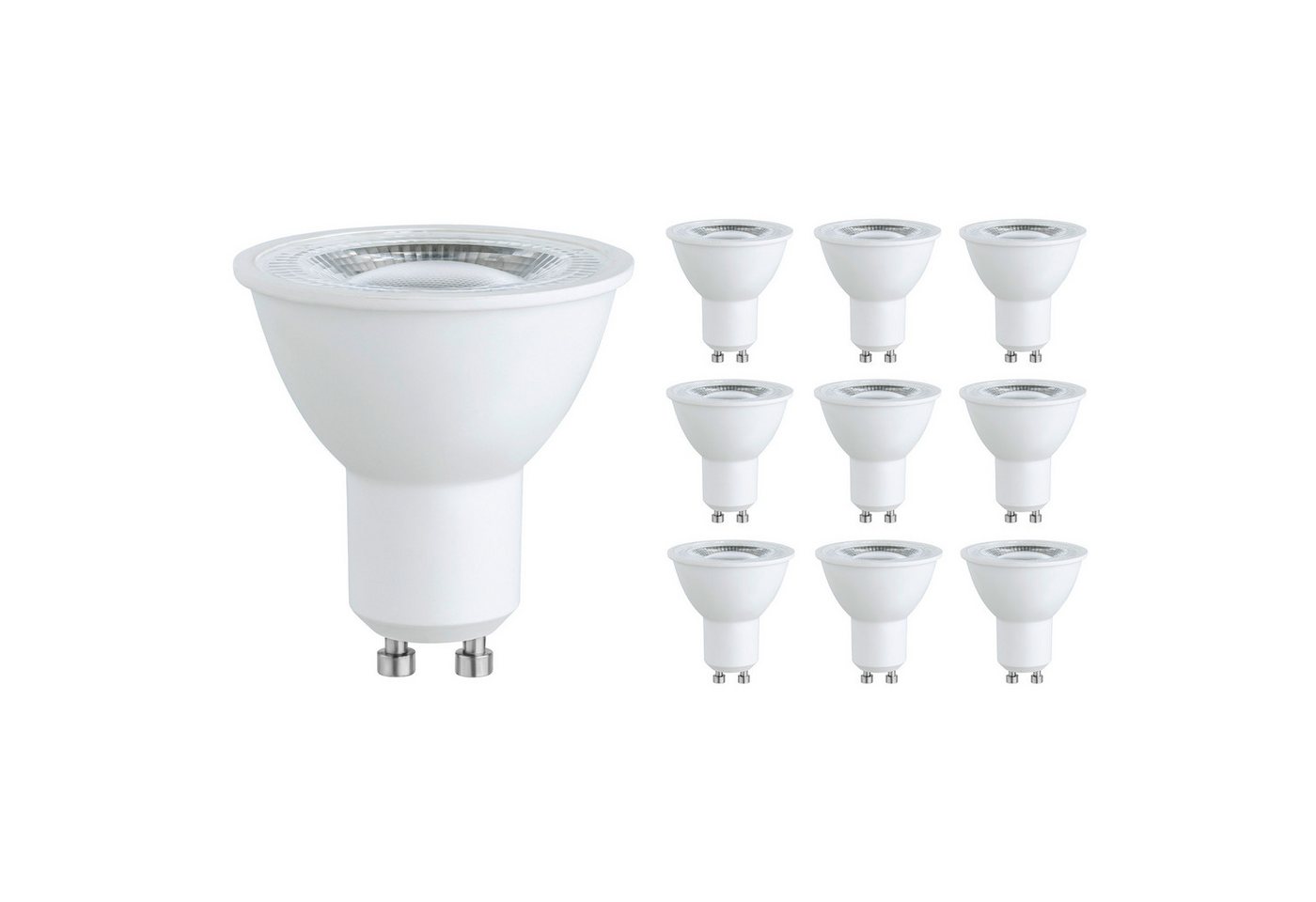 SEBSON LED-Leuchtmittel LED Lampe GU10 Energieeffizienz A warmweiß 2,5W 450lm 230V - 10er Set, GU10, 10 St., Warmweiß, Einbaustrahler 230V von SEBSON