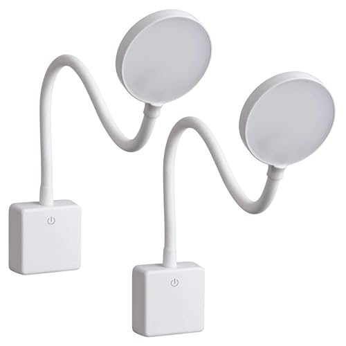 SEBSON LED Steckdosenlampe dimmbar weiß - 2er Set - Leuchte für die Steckdose 4W, Steckerleuchte flexibel neutralweiß 4000K, Leselampe, Nachtlicht von SEBSON