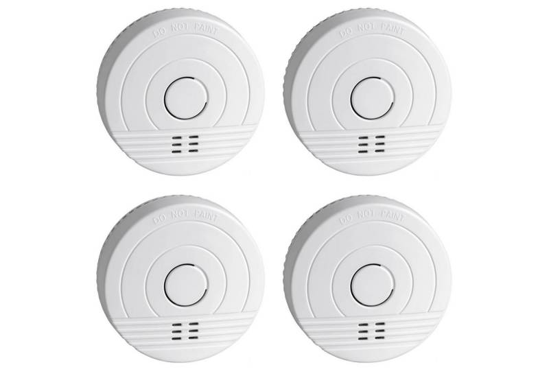 SEBSON 4x Rauchwarnmelder 5 Jahres Batterie, DIN EN 14604 - Rauchmelder Rauchmelder von SEBSON