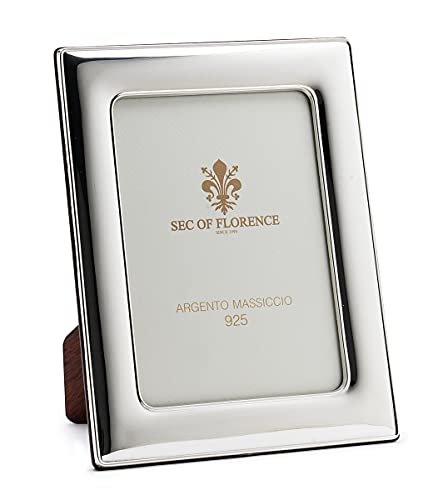 SEC OF FLORENCE 10x15 Massiver Sterling Silber 925er gestempelter Fotorahmen Bilderrahmen mit Rückseite aus Mahagoni-Holz 7180/10x15 SEC OF FLORENCE 10x15 Massiver Sterling Silber 925er gestempelter Fotorahmen Bilderrahmen mit Rückseite aus Mahagoni-Holz 7180/10x15 von SEC OF FLORENCE