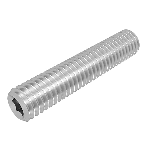 SECCARO Gewindestift mit Ringschneide M5 x 25 mm, Edelstahl V2A VA A2, DIN 916 / ISO 4029, Innensechskant, 20 Stück von SECCARO