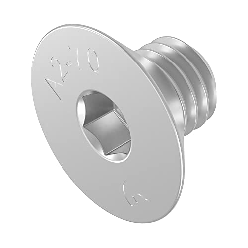 SECCARO Senkschraube M4 x 6 mm, Edelstahl V2A VA A2, DIN 7991 / ISO 10642, Innensechskant, 20 Stück von SECCARO