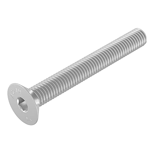 SECCARO Senkschraube M6 x 50 mm, Edelstahl V2A VA A2, DIN 7991 / ISO 10642, Innensechskant, 20 Stück von SECCARO