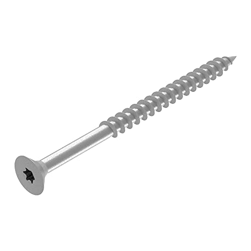 SECCARO Spanplattenschraube 3 x 40 mm, Edelstahl V2A VA A2, Holzschraube mit Teilgewinde, TX/Innensechsrund 200 Stück von SECCARO