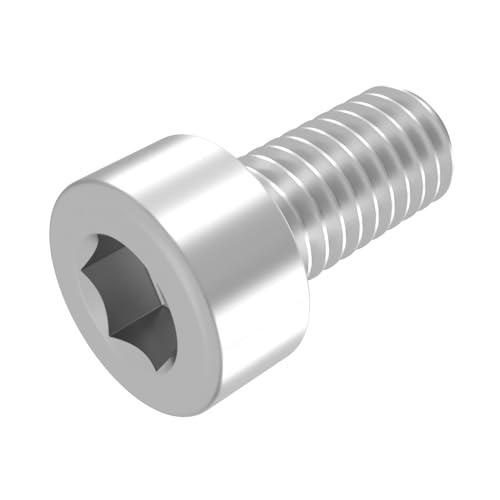 SECCARO Zylinderschraube M10 x 20 mm, Edelstahl V2A VA A2, DIN 912 / ISO 4762, Innensechskant, Vollgewinde, 20 Stück von SECCARO